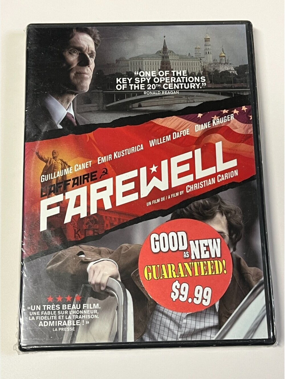 L'affaire Farewell DVD Guillaume Canet 2009 New Thrillers Region 1